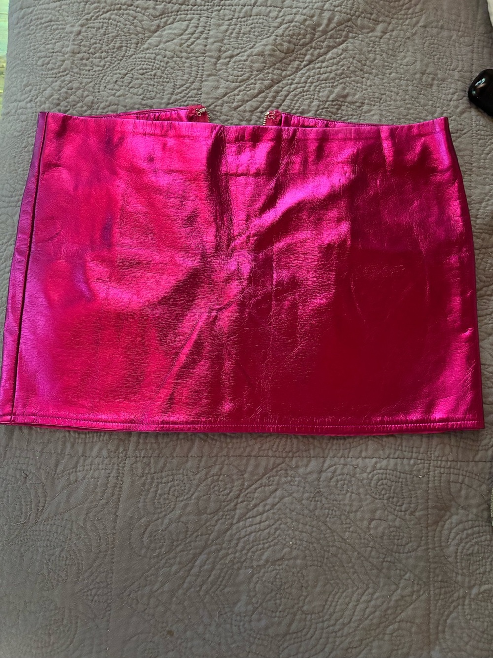 H:ours hot pink miniskirt - S